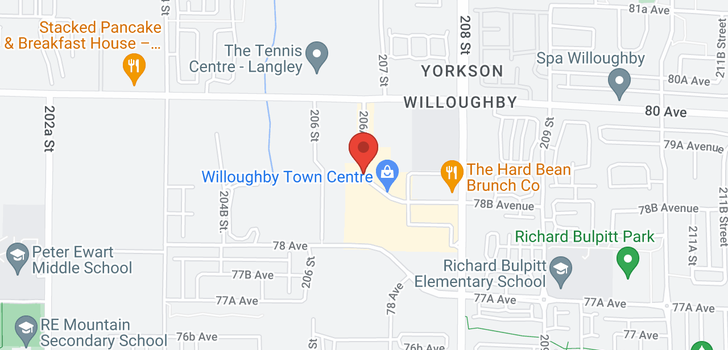 map of A223 20727 WILLOUGHBY TOWN CENTRE DRIVE